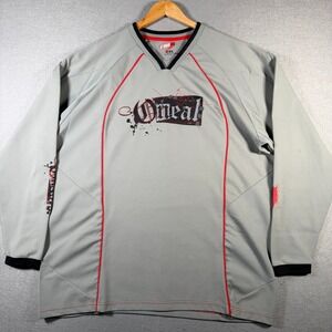 O'Neal MX Men's Long Sleeve Jersey Shirt Gray Red XXL Motocross Sportswear